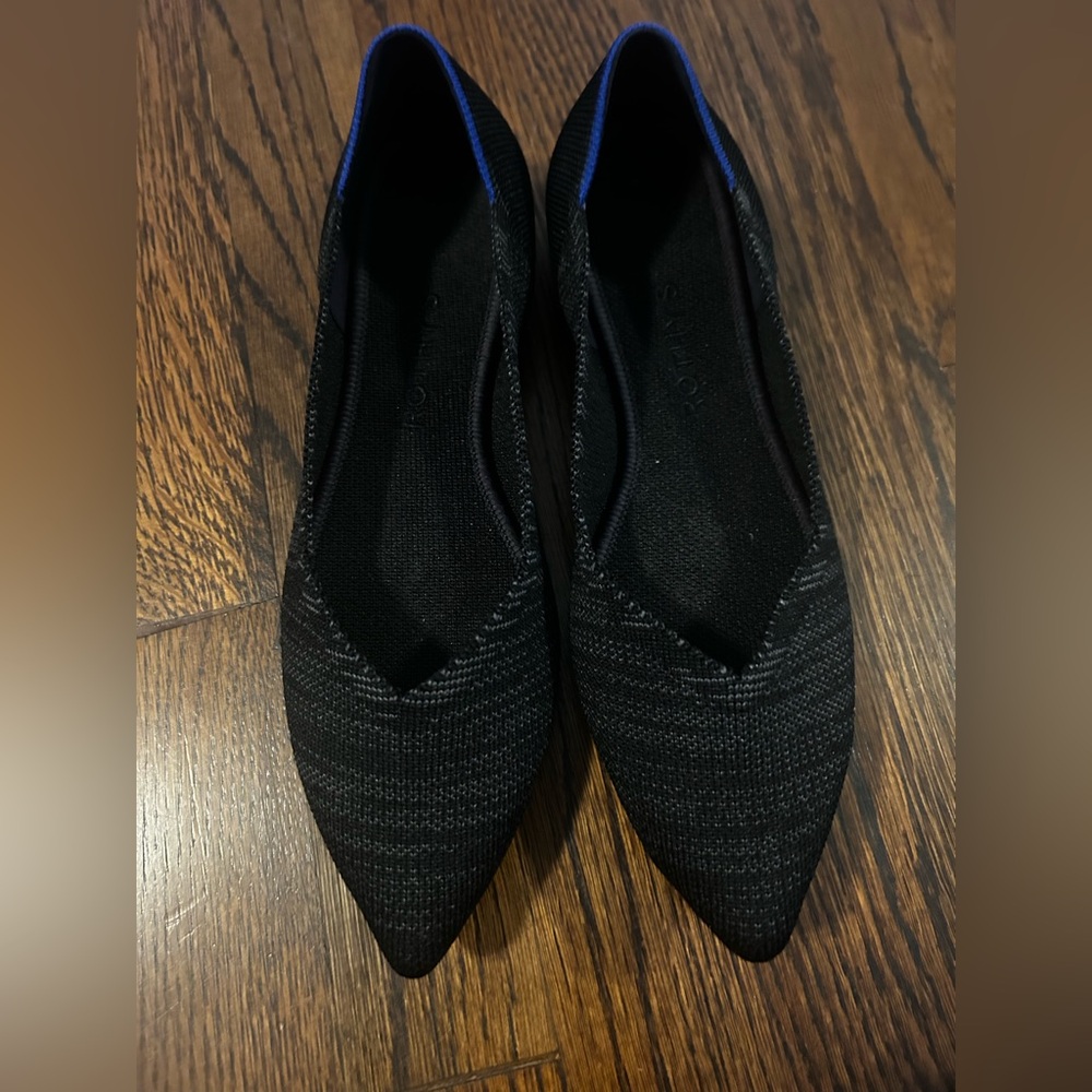 Rothy's Black and Blue Women's Flats size 8
